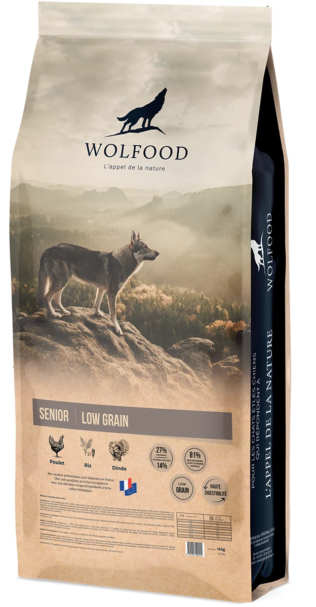 Croquettes Woldfood chien Senior
