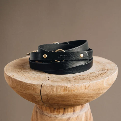 Laisse pour chien en cuir ajustable Lasso Band & Roll
