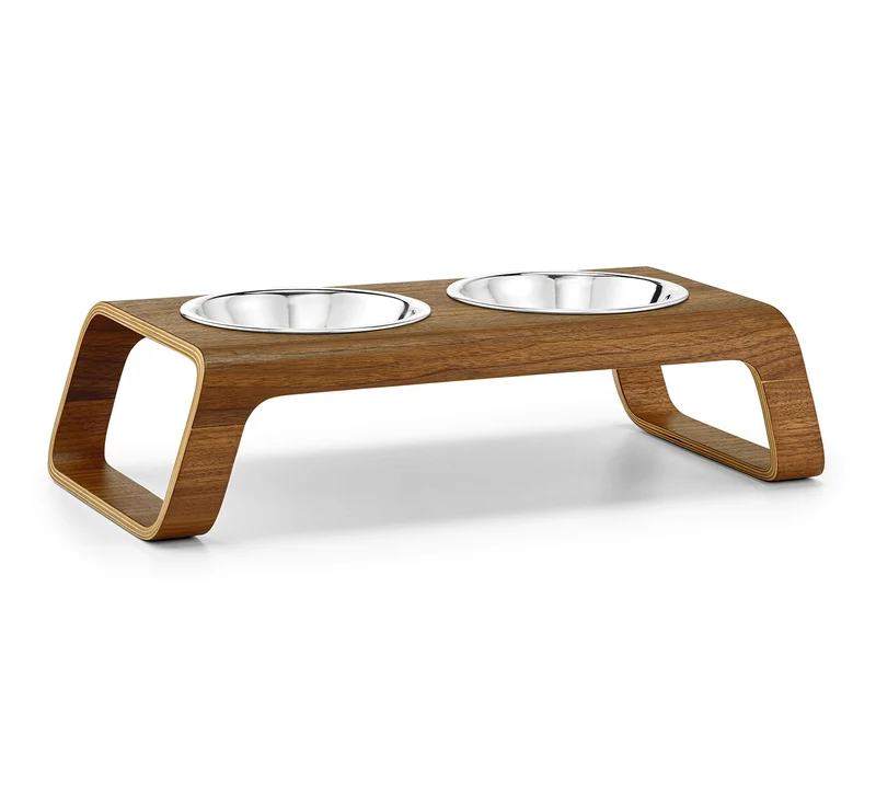 Double écuelle design pour chat Desco nordique (5 finitions)