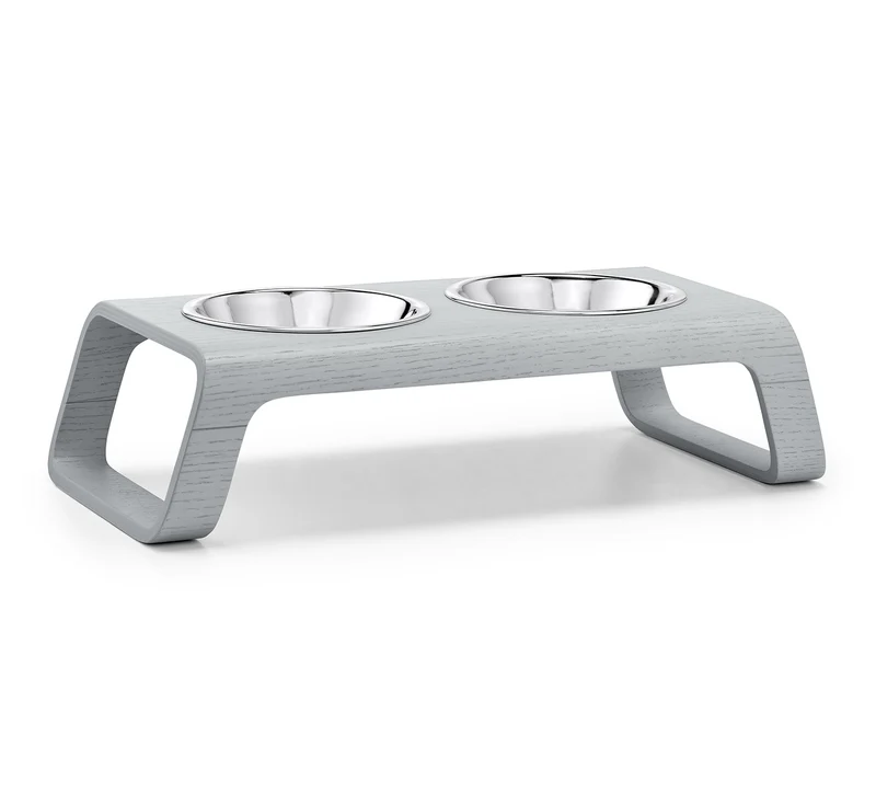 Double écuelle design pour chat Desco nordique (5 finitions)