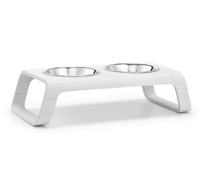 Double écuelle design pour chat Desco nordique (5 finitions)