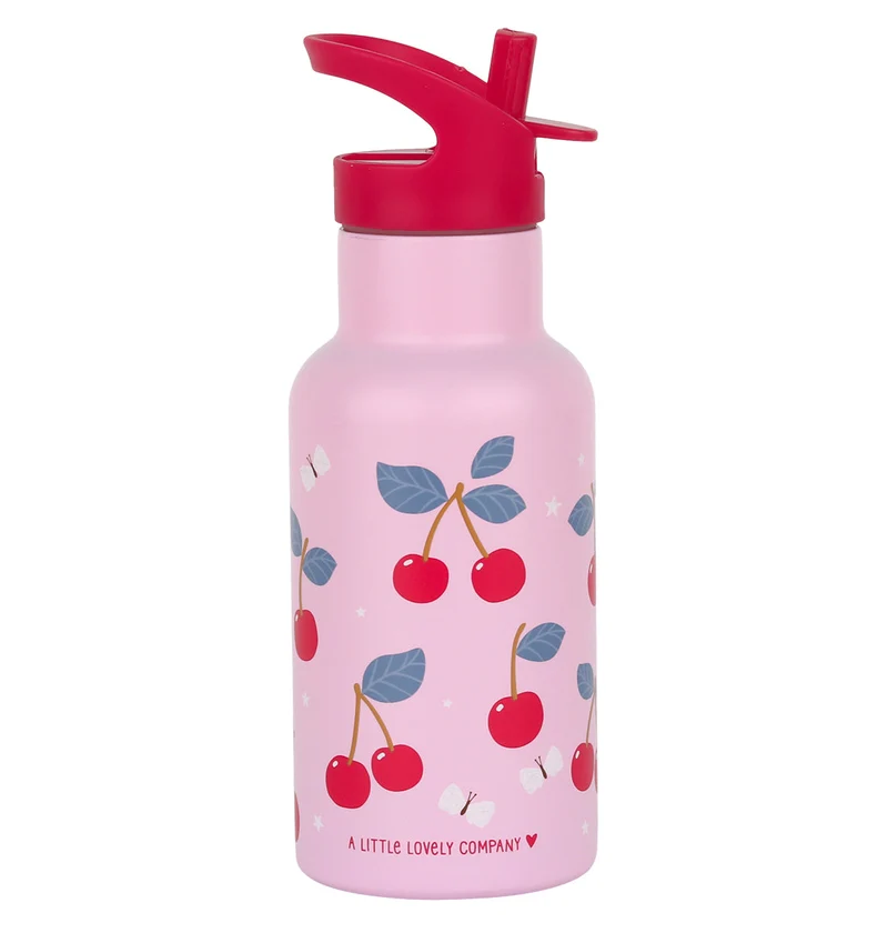 Gourde enfant en inox - Cerises