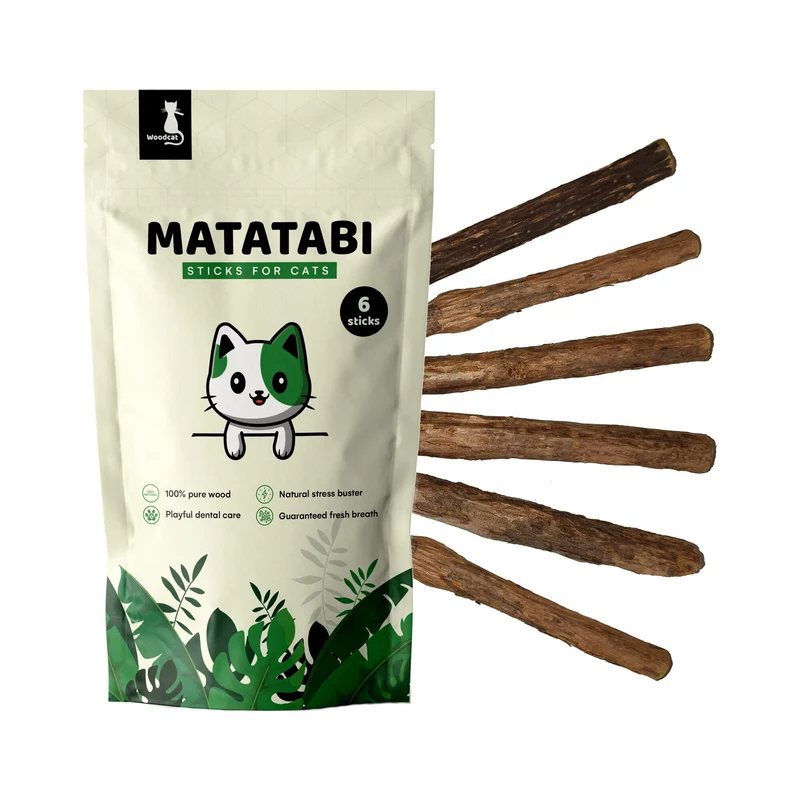 Bâtons de Matatabi : hygiène dentaire des chats