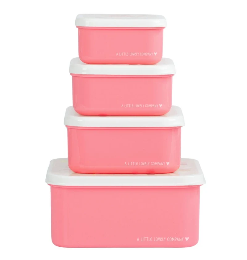 Lot de 4 boîtes repas et goûter - Glaces