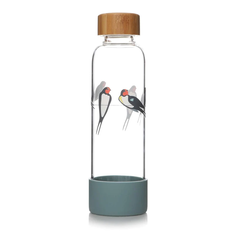 Gourde en verre RSPB - hirondelles 500 ml