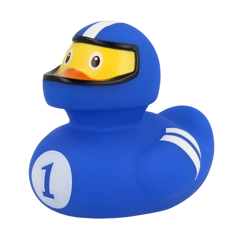 Duo de Canards Pilotes de Course – Rouge et Bleu