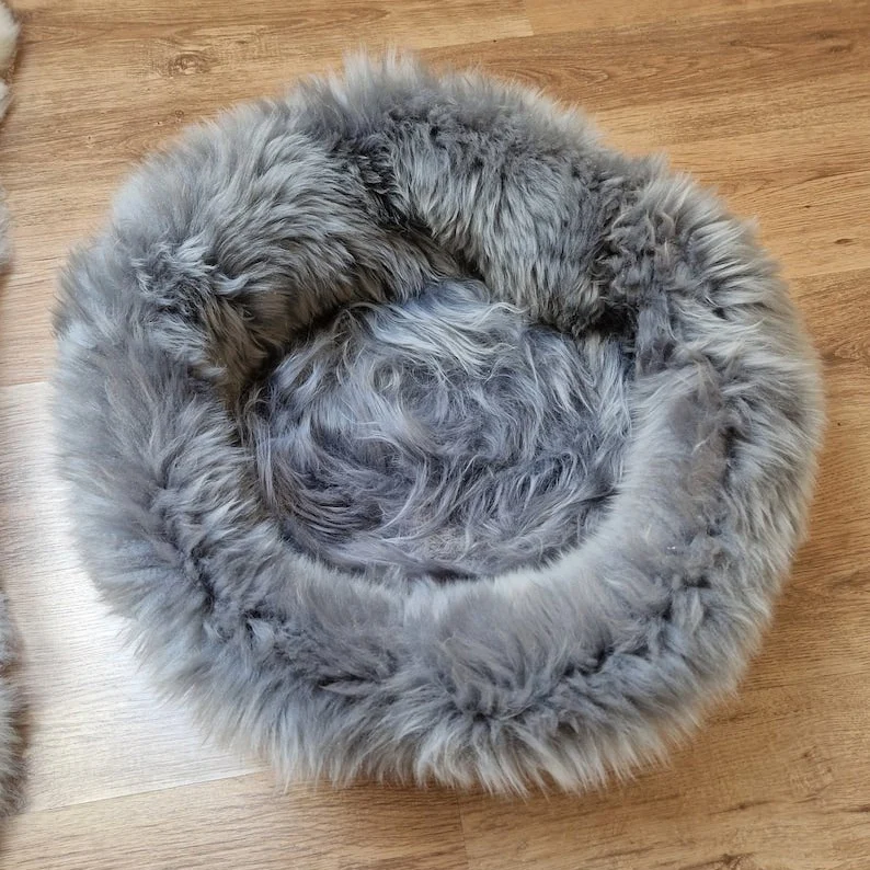 Lit Peau De Mouton Chien et Chat Confort Luxe