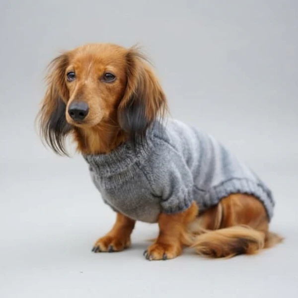 Pull Pour Chien Teckel En Tricot Confortable