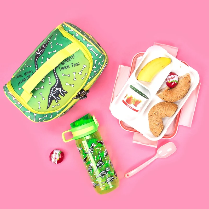 Gourde – avec paille 600 ml – dinosaure Lunch Time