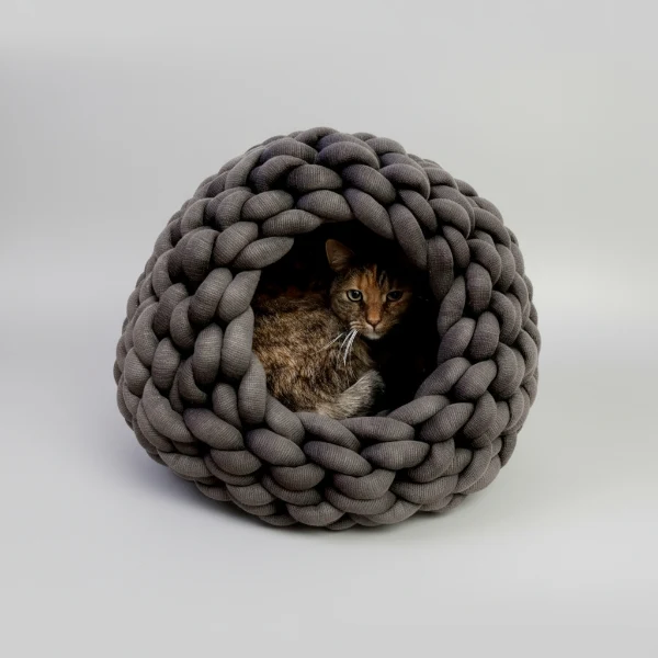 Cocon En Coton Biologique Pour Chat Oscar Et Plume