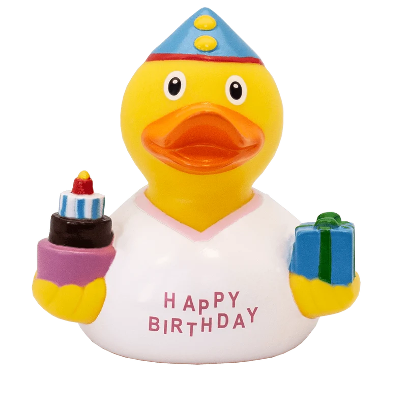 Duo de Canards Anniversaire – Bleu et Blanc