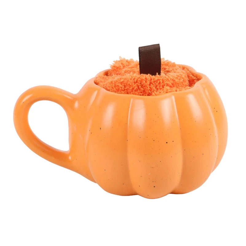 Coffret Mug & Chaussettes Citrouille