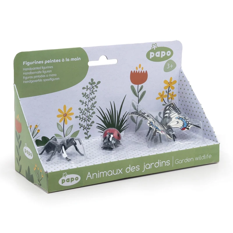Coffret insectes (Fourmi - Coccinelle - Papillon Machaon)
