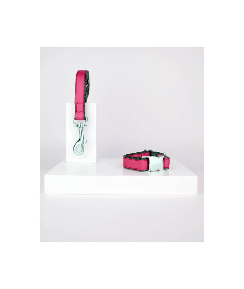 Laisse pour chien unie rouge fraise Solid Strawberry