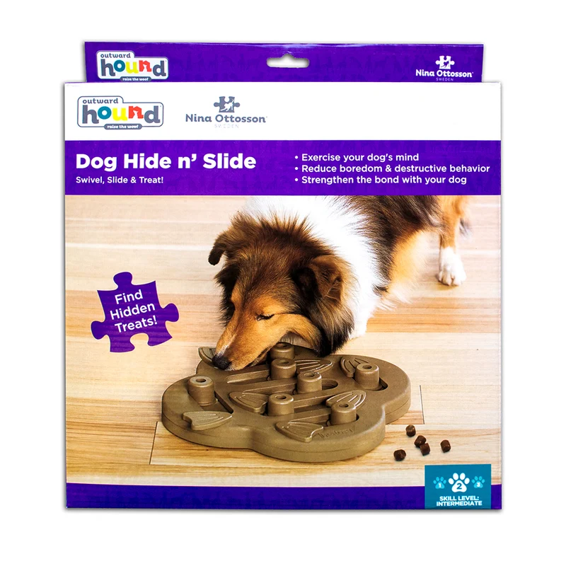 Jouet d'occupation Hide n’ Slide pour chien Niv.2