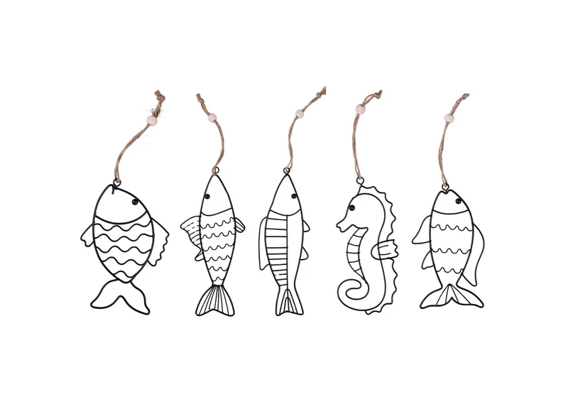 METAL FISH HANGERS 5 ASS - 5921873
