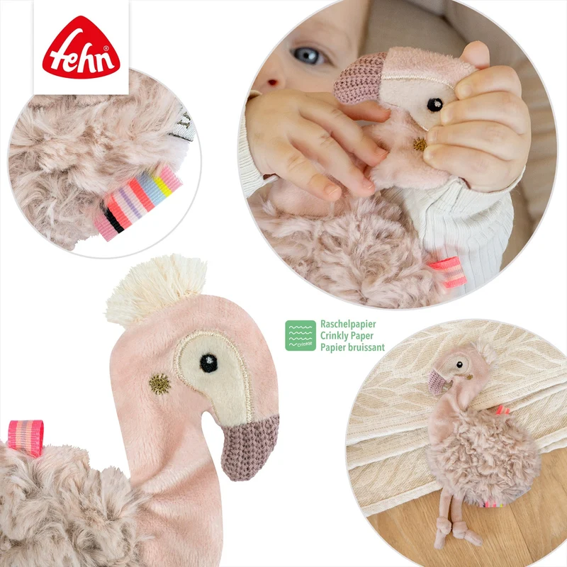 Jouet bruissant flamant rose – Lazy, Crazy & Pink