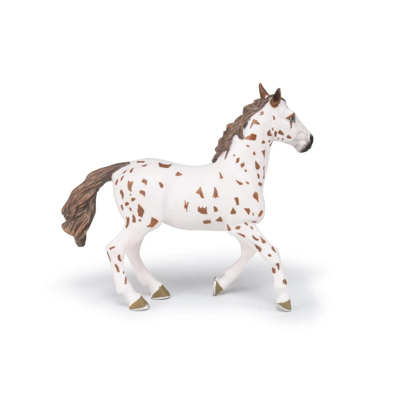 Figurine Jument appaloosa brune