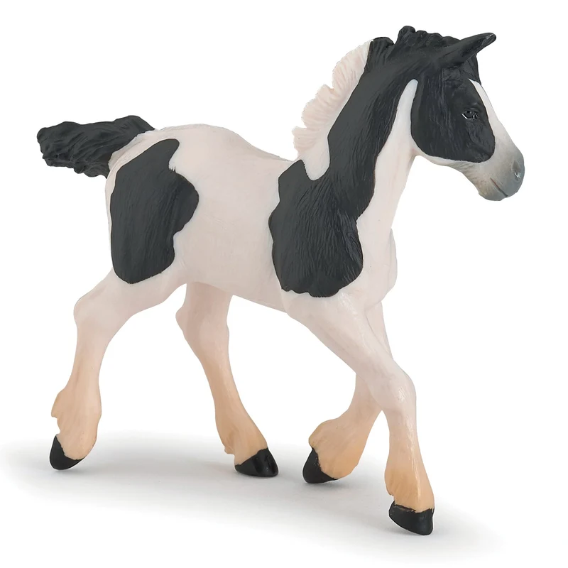 Figurine Poulain cob pie noir
