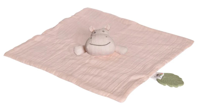 Doudou Hippopotame avec Anneau de Dentition