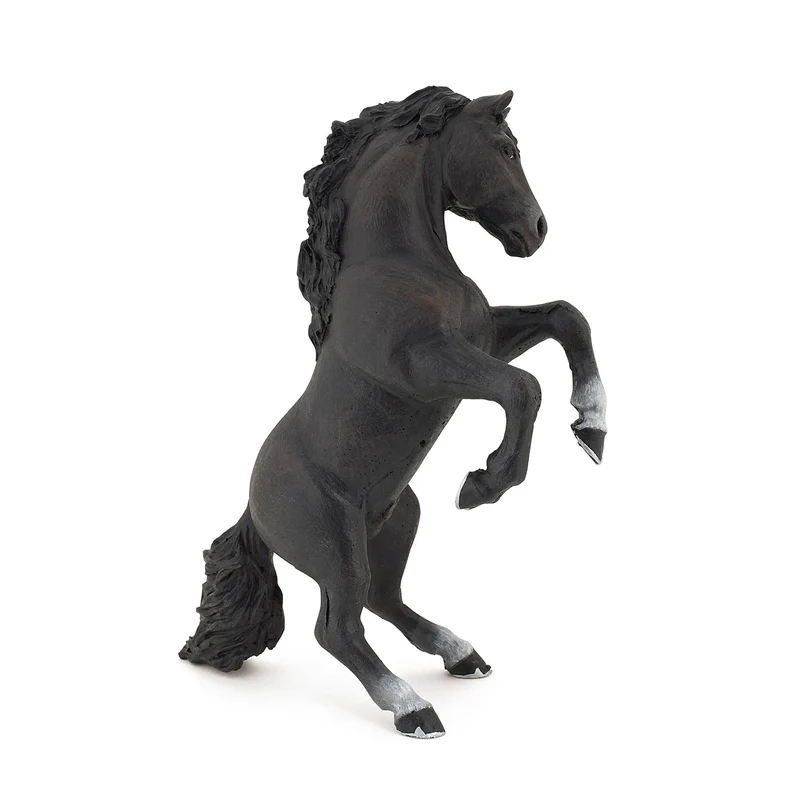 Figurine Cheval cabré noir