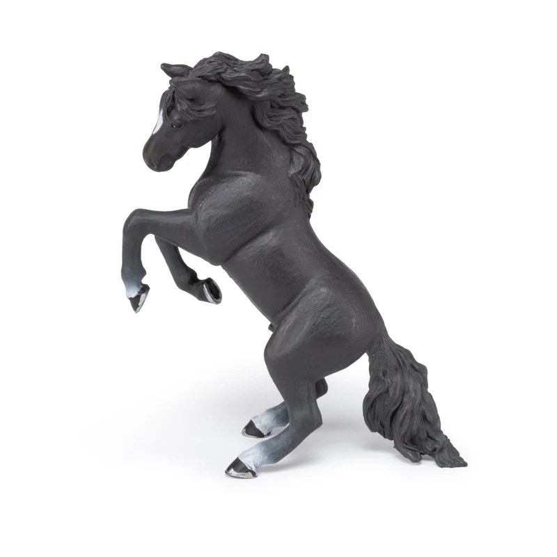 Figurine Cheval cabré noir