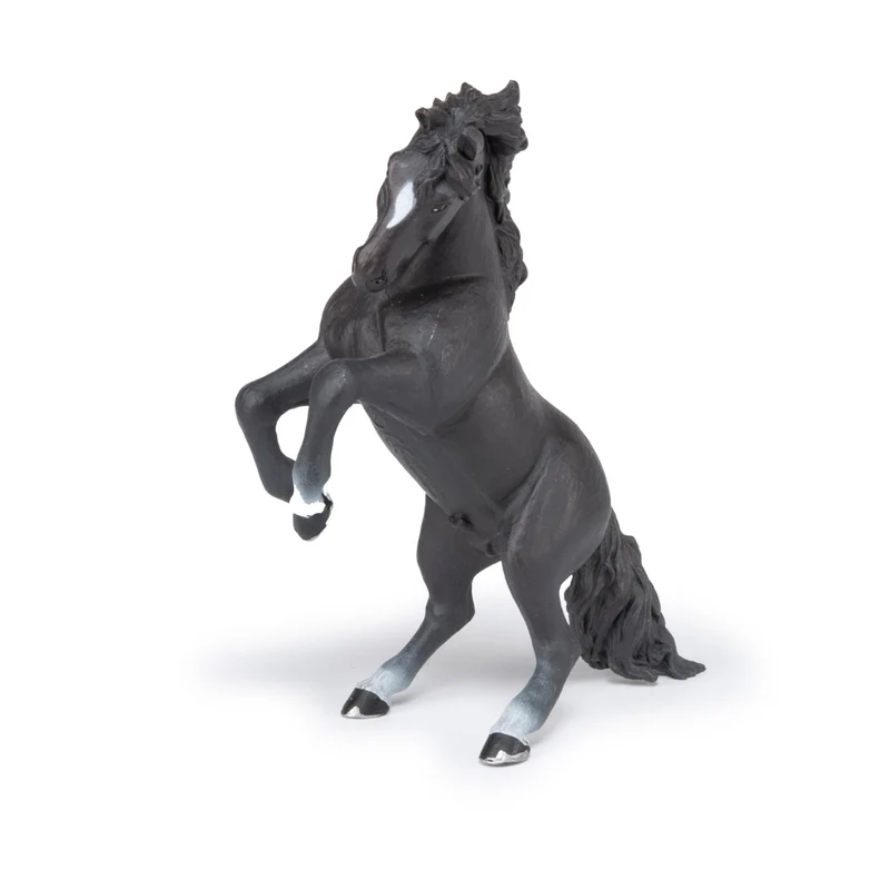 Figurine Cheval cabré noir