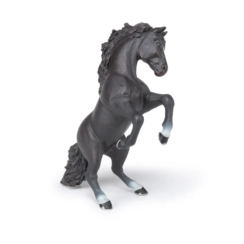 Figurine Cheval cabré noir