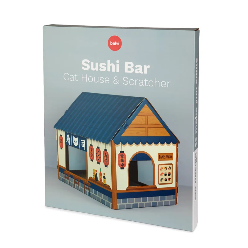 Maison et griffoir pour chat Sushi Bar