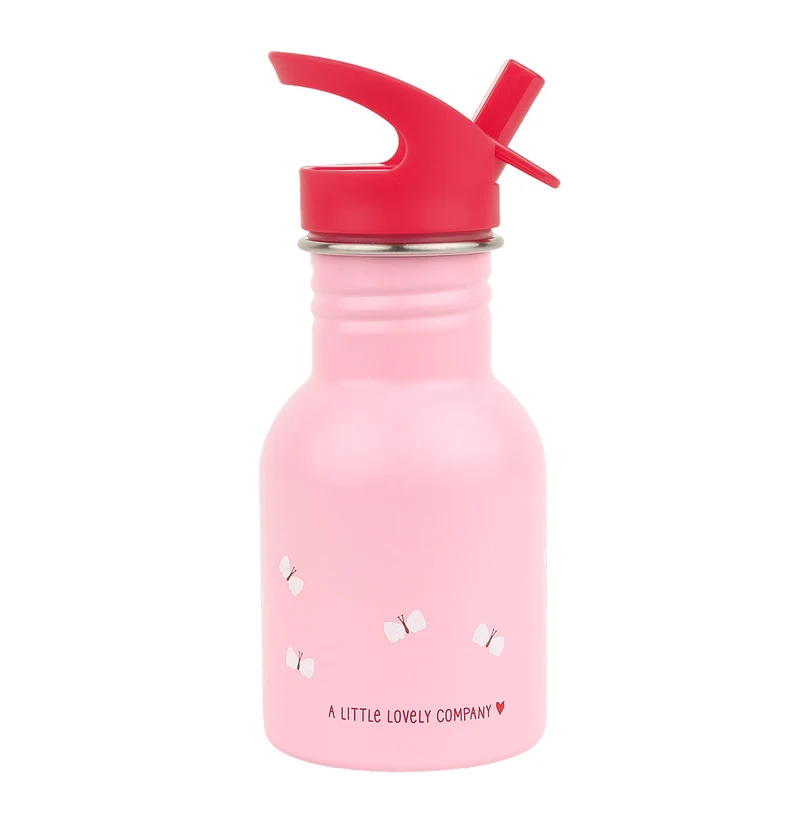 Petite gourde en inox - Cerises joyeuses