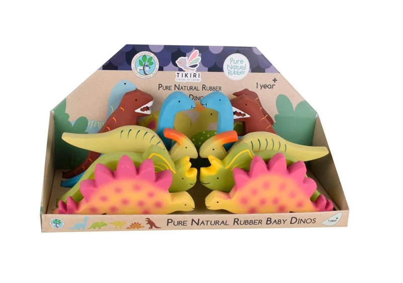 Mes Premiers Dinosaures – Lot en Caoutchouc Naturel