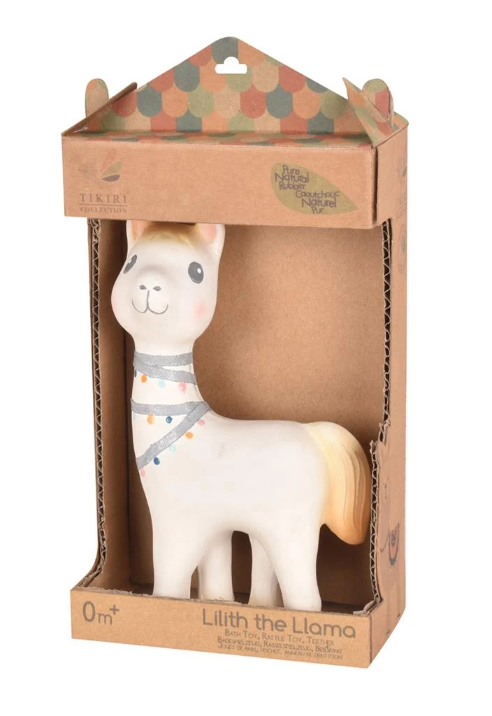 Lilith le Lama – Hochet en Caoutchouc Naturel