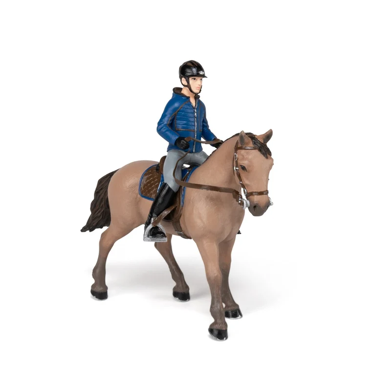 Figurine Cheval de promenade et son cavalier