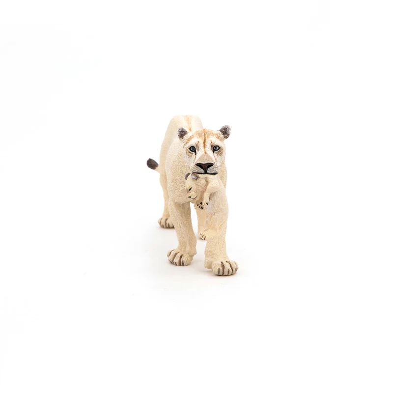 Figurine Lionne blanche avec lionceau