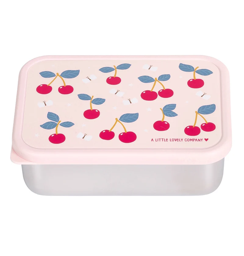 Boîte à déjeuner en inox - Cerises
