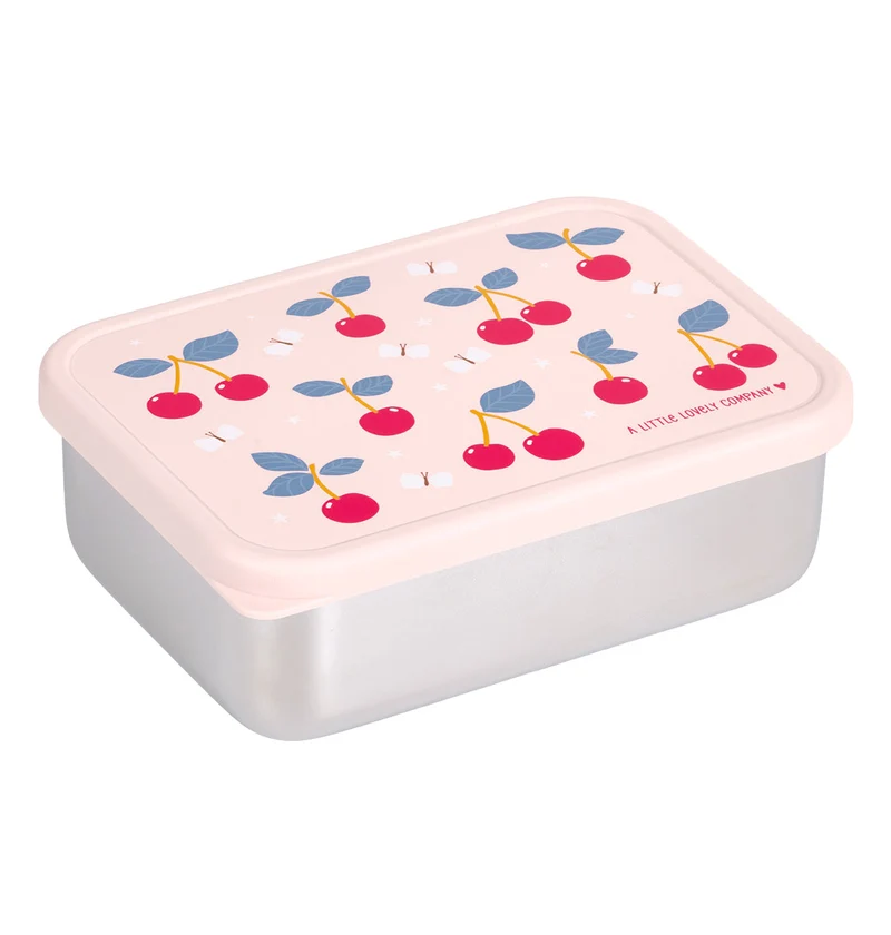 Boîte à déjeuner en inox - Cerises