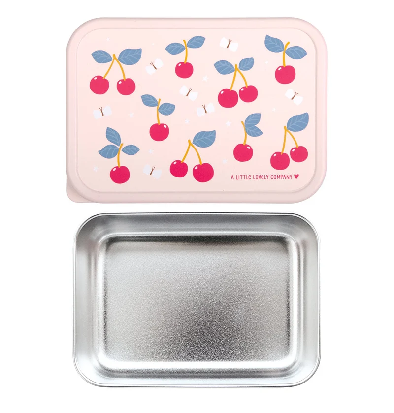 Boîte à déjeuner en inox - Cerises