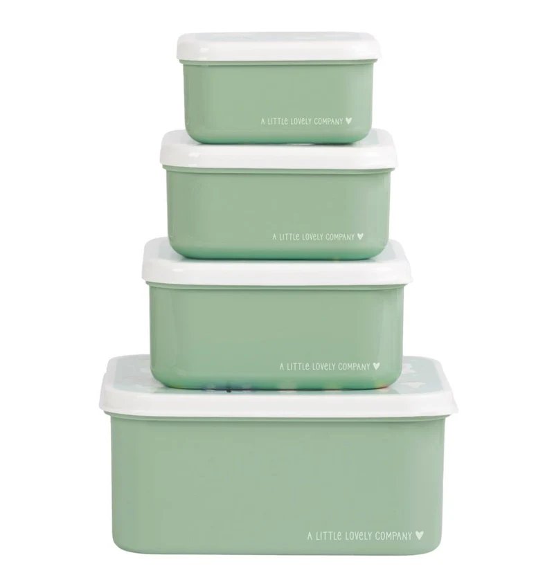 Lot de 4 boîtes repas et goûter - Joy