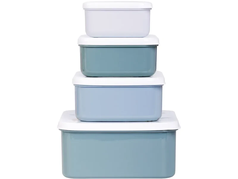 Lot de 4 Boîtes Repas et Goûter - Océan