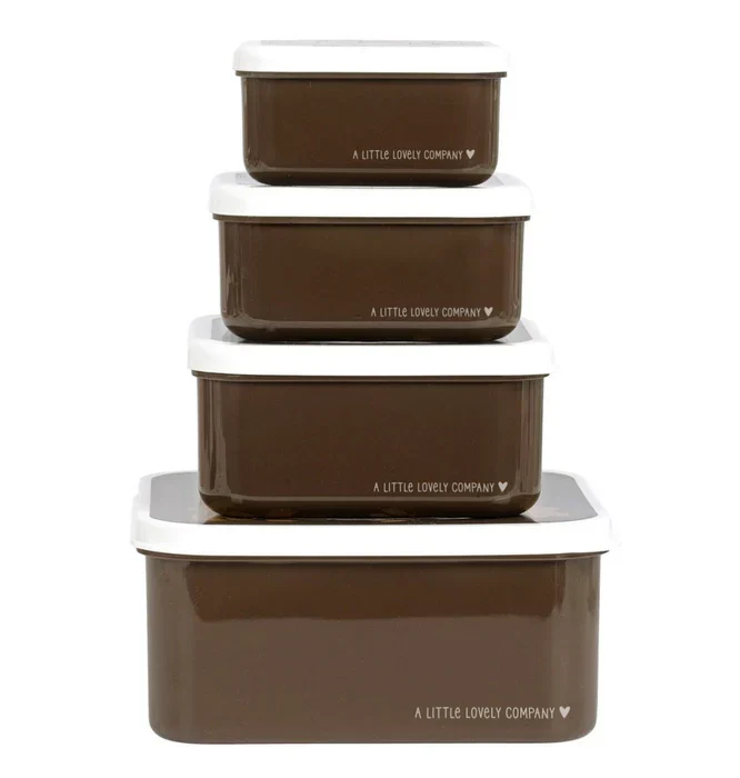 Lot de 4 Boîtes Repas et Goûter - Ours