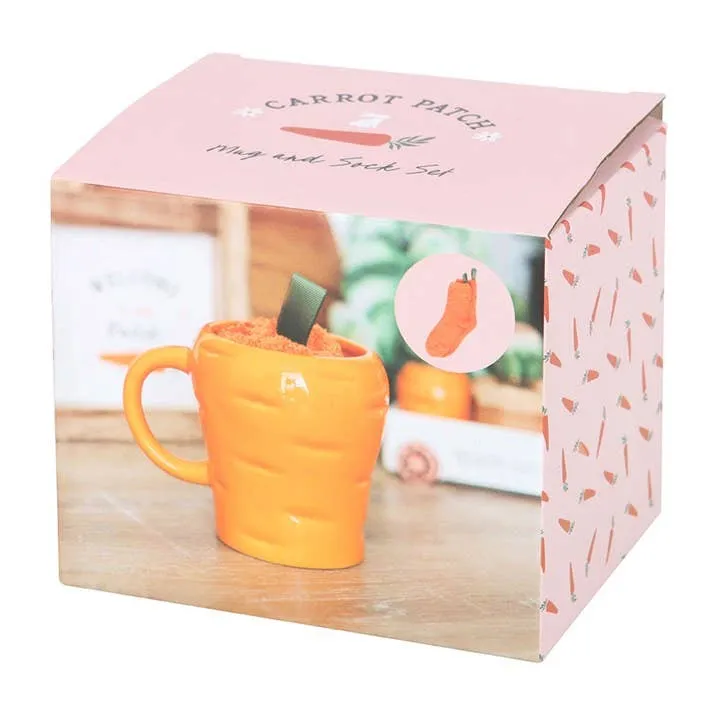 Coffret Mug Carotte & Chaussettes – 400 ml