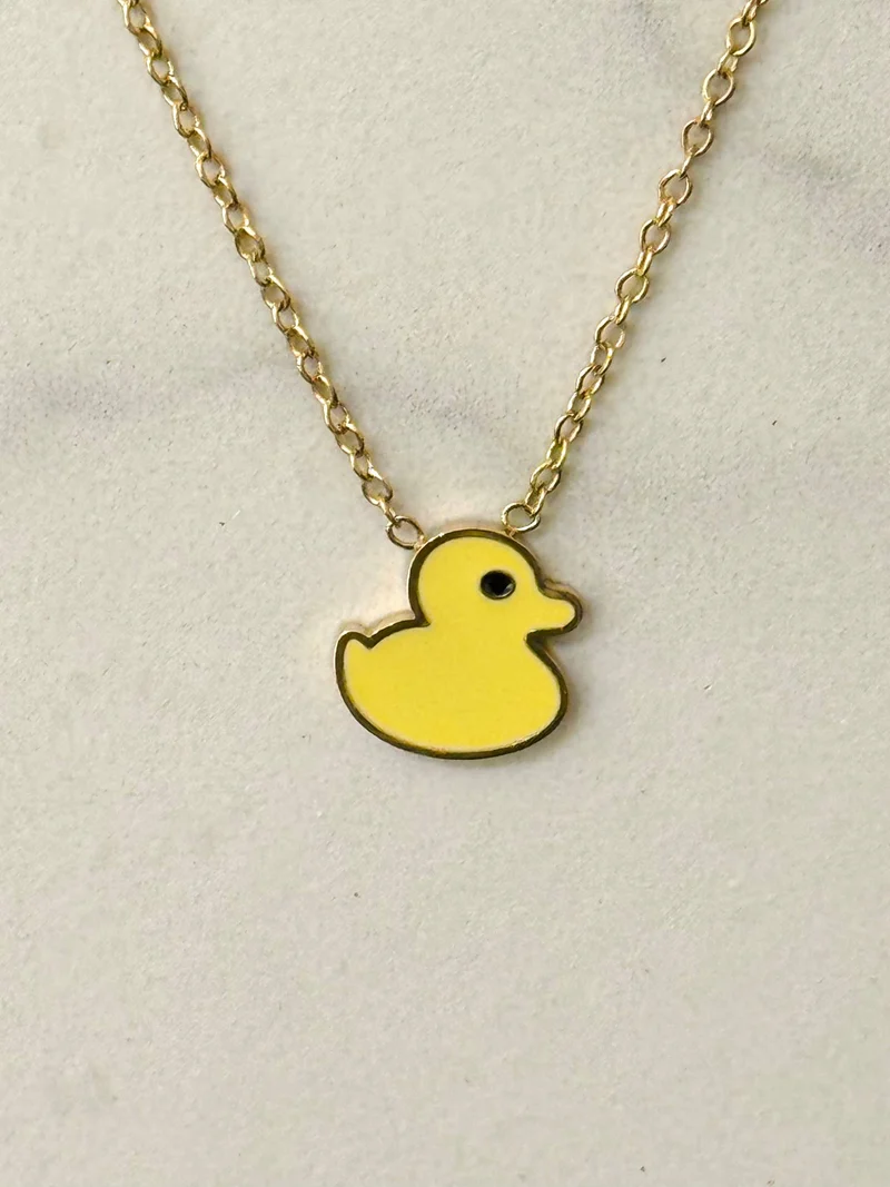 Collier Canard Jaune