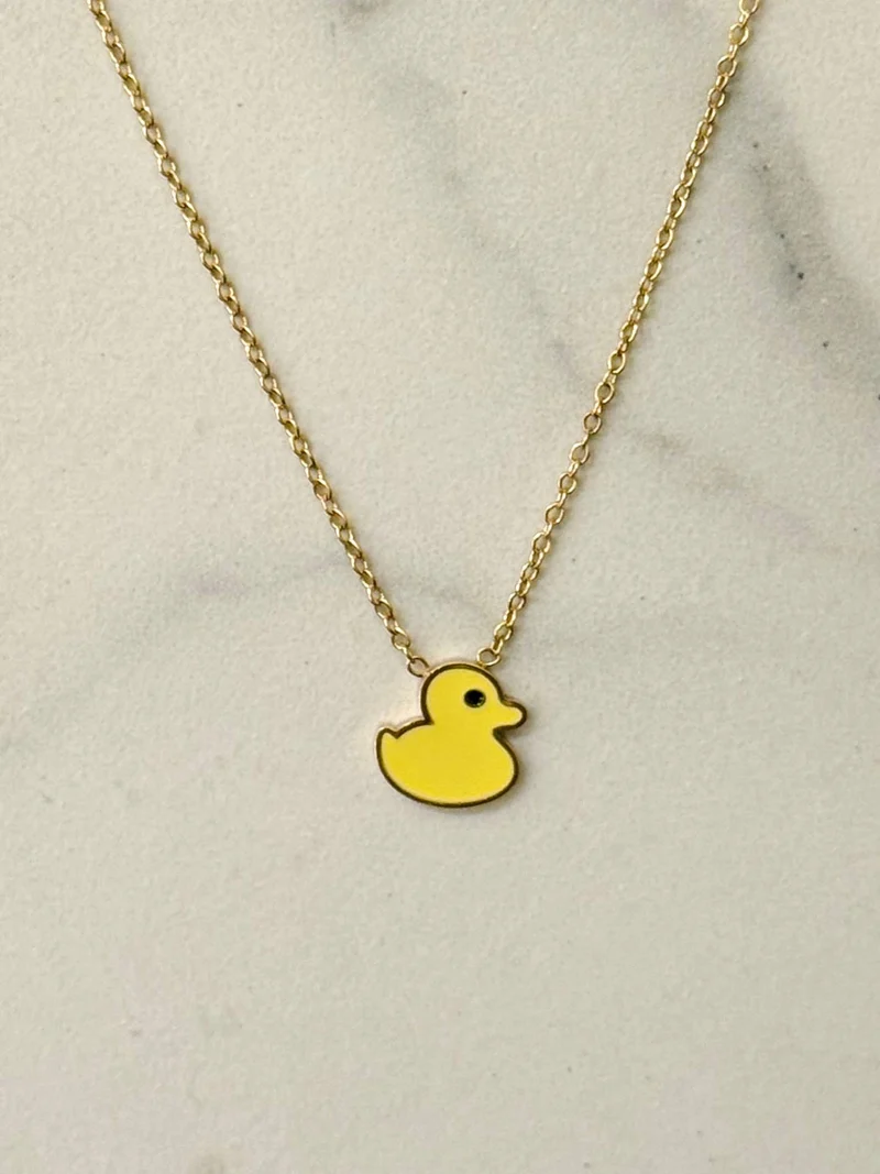 Collier Canard Jaune