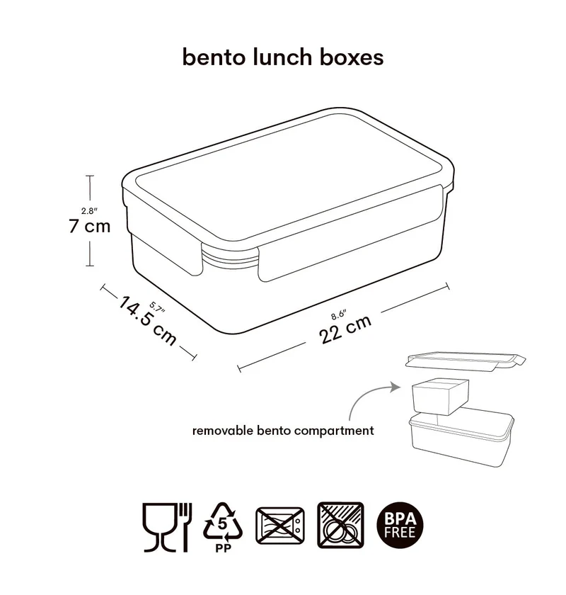 Boîte à déjeuner bento - Papillons