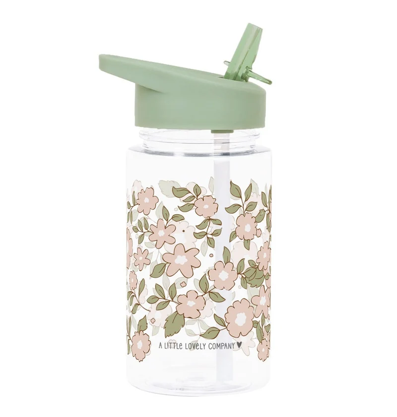 Gourde enfant - Fleurs - sauge