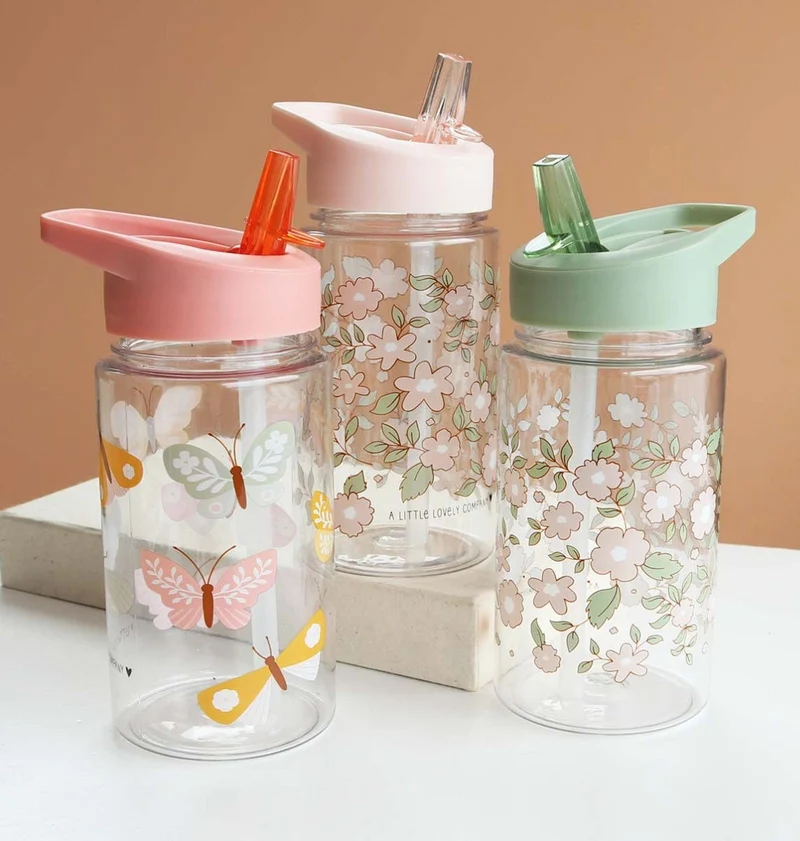 Gourde enfant - Fleurs - sauge