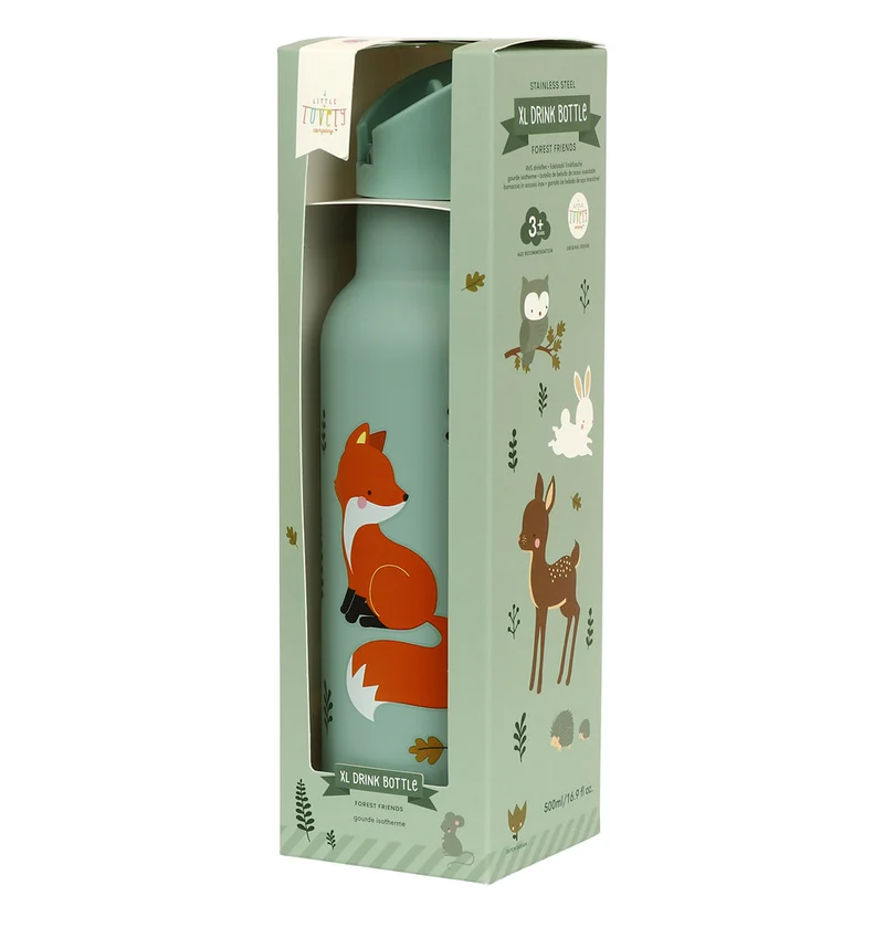 Gourde XL en inox - Amis de la forêt