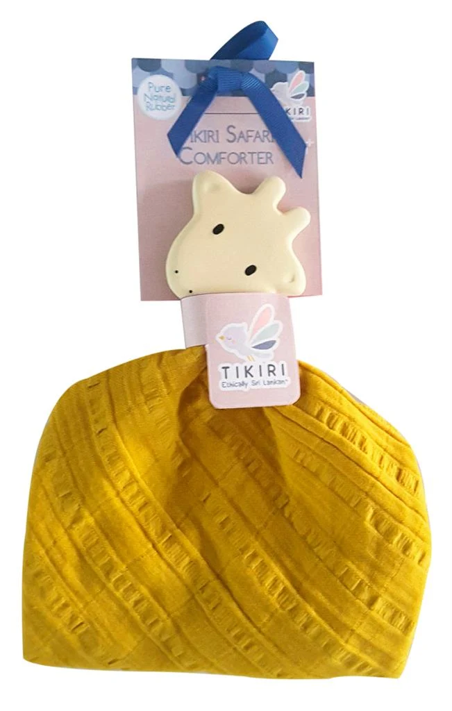 Doudou Girafe avec Tête de Dentition en Caoutchouc Naturel
