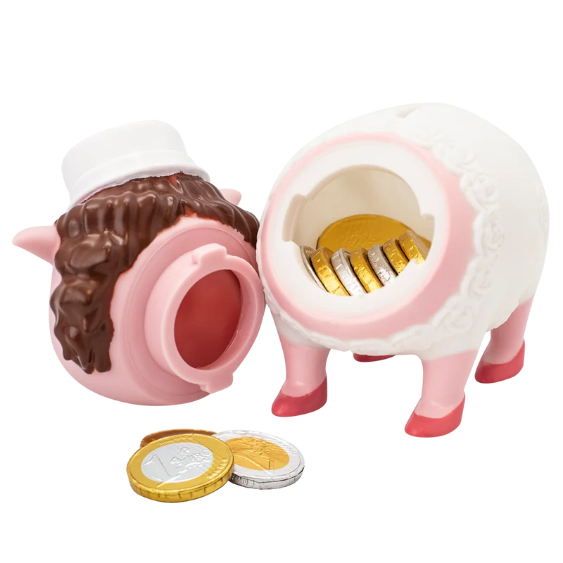 Duo de Tirelires Cochons Mariés