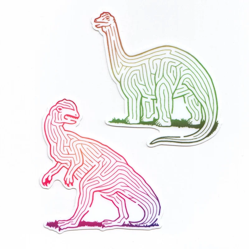 Sticker Dinosaure Labyrinthe